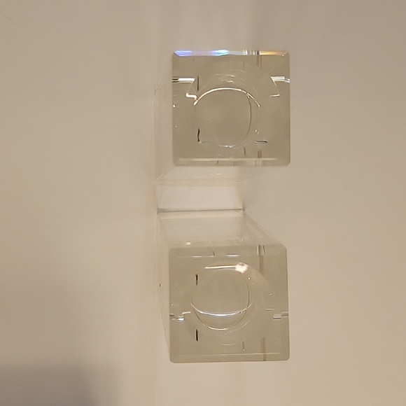 Oleg Cassini crystal candlesticks (never used) - Picture 3 of 5